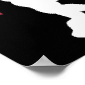 Bigfoot Usa Flag  ポスター (角)