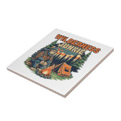 Bigfoot wilderness junkie retro design タイル (側面)