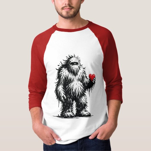 Bigfoot With a Heart Tシャツ (正面)