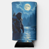 Bigfoot with an Owl on his Shoulder  スリム缶クーラー (裏面)