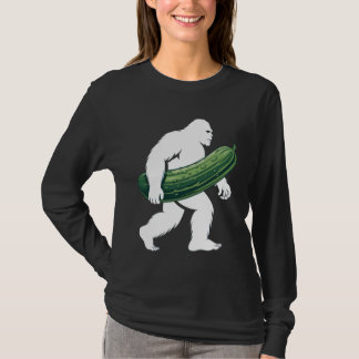 Bigfoot with Cucumber for Adventurous Campers and  Tシャツ