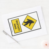 Bigfoot Xing （白）ステッカー 長方形シール (封筒)