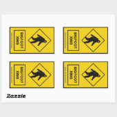 Bigfoot Xing （黄色）ステッカー 長方形シール (シート)