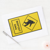 Bigfoot Xing （黄色）ステッカー 長方形シール (封筒)