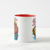 Bigfoots魚が大好きな子供 マグカップ (中央)