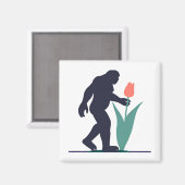 Bigfoot's Easter開花:おもしろいファンタジー磁石 マグネット (正面/裏面)