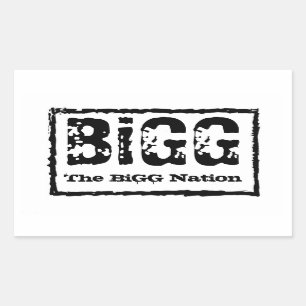 BiGGの国家のステッカー 長方形シール
