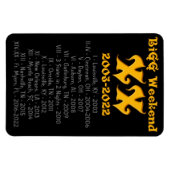 BiGGウィークエンドXXヒストリマグネット マグネット (横)