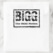 BiGGネイションステッカー 長方形シール (バッグ)
