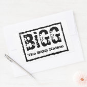 BiGGネイションステッカー 長方形シール (封筒)