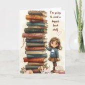 Bigger Bookshelf Greeting Card カード (正面)