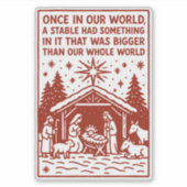 Bigger than our whole world 1 シール (正面)