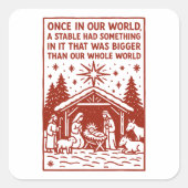 Bigger than our whole world 1 スクエアシール (正面)