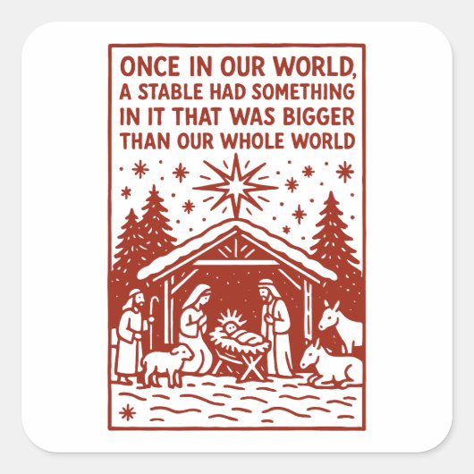 Bigger than our whole world 1 スクエアシール (正面)