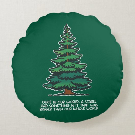 Bigger than our whole world 2 ラウンドクッション (正面)