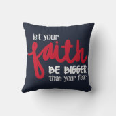 Bigger than your fear クッション (裏面)