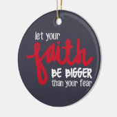 Bigger than your fear セラミックオーナメント (左)