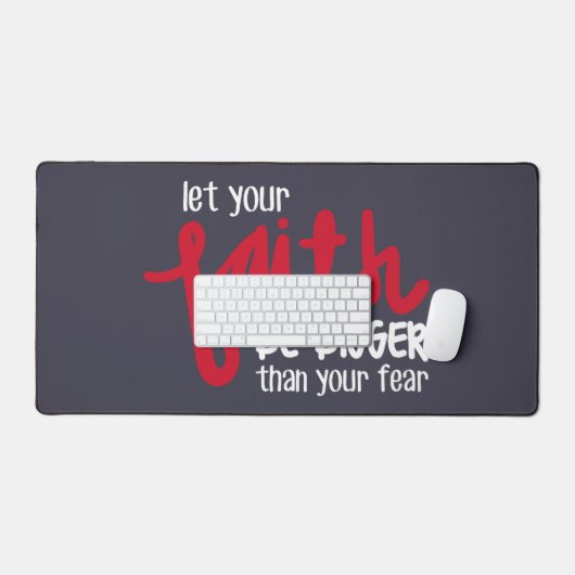 Bigger than your fear デスクマット (キーボード&マウス)