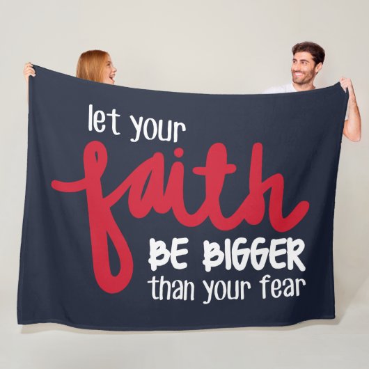 Bigger than your fear フリースブランケット (インサイチュ)