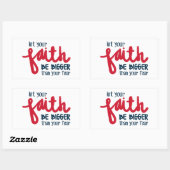 Bigger than your fear 長方形シール (シート)