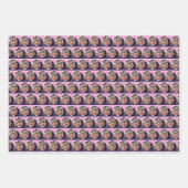 Biggie the Bulldog Giftwrap Set of 3 ラッピングペーパーシート (正面2)