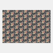 Biggie the Bulldog Giftwrap Set of 3 ラッピングペーパーシート (正面)