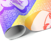 BIGHEADサンタ-虹のギフト用包装紙 ラッピングペーパー (ロールコーナー)