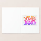 BIGHEAD SANTA - Merry Christmas Card 箔カード (内部)