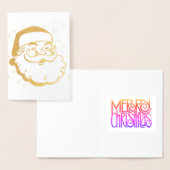 BIGHEAD SANTA - Merry Christmas Card 箔カード (ディスプレー)