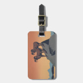 Bighorn Sheep American West Wildlife ラゲッジタグ (正面縦)