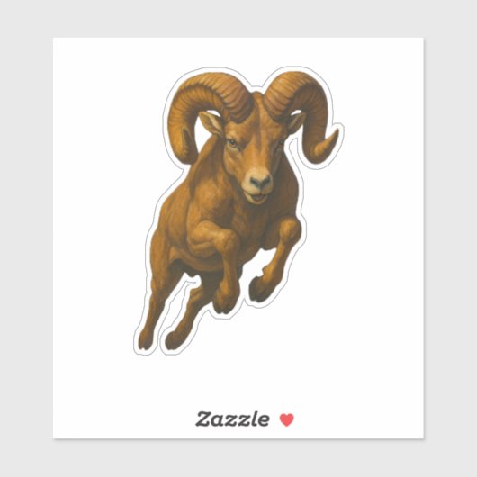 Bighorn Sheep Cut-out Sticker シール (シート)
