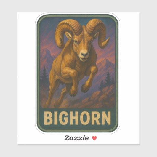 Bighorn Sheep Sticker シール (シート)