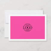 Bightエレガント Pinkビジネスギフト証明書のロゴ (裏面)