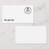 Biglietto daのvisita美しいスタイル 名刺 (正面/裏面)