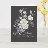 Biglietto di Condoglianze con Anemoni Bianchi カード (黄色い花)