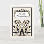 Biglietto di Condoglianze Elegante Deepest Sympath カード (正面)