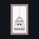 Biglietto di invito per baby shower Vintage Heart  エンクロージャーカード<br><div class="desc">Questi biglietti di invito per baby shower Vintage Heart Birdcage sono perfetti per una celebrazione di baby shower vintage.  Parte della collezione "Baby Shower Vintage Heart Birdcage".</div>