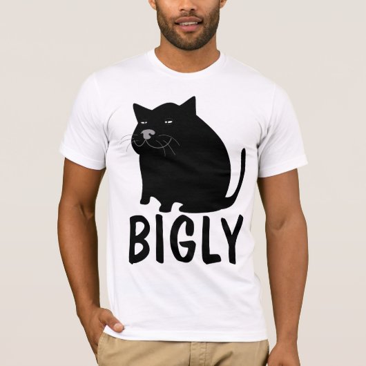 BIGLY Fat Catおもしろい、Tシャツ Tシャツ (正面)