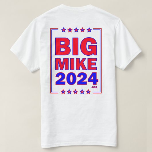 BigMike2024:メンズTシャツ Tシャツ (デザイン裏面)