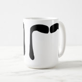 Bigoteのマグ#4 Fuの満州人の口ひげ コーヒーマグカップ (正面右)