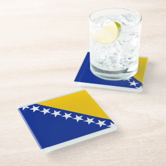 BiH Flag Coaster ガラスコースター