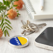 BiH Flag Coaster キーホルダー (側面)