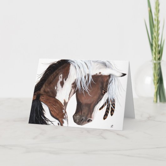 BiHrLeによる雄大なピント・ペイントホース カード (正面)