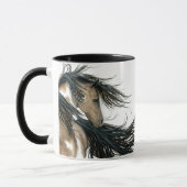 BiHrLeのマグによる威厳のあるな馬 マグカップ (左)