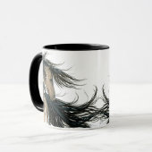 BiHrLeのマグによる威厳のあるな馬 マグカップ (正面左)