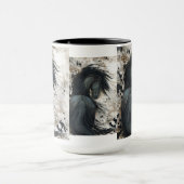 Bihrleのマグによる威厳のあるなFriesianの馬 マグカップ (中央)