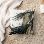 BiHrLeの枕によるまだら馬の馬 クッション (ブランケット)