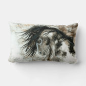 BiHrLeの枕によるまだら馬の馬 ランバークッション (裏面)