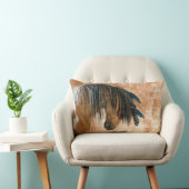 BiHrleの枕によるネイティブアメリカンの馬 ランバークッション (椅子)