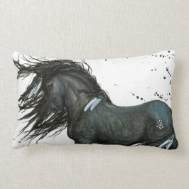 Bihrleの枕による黒い馬 ランバークッション